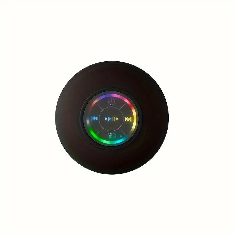LED Bathroom Speaker - Wireless, USB Rechargeable, 2-Hour Playtime, RGB Lighting, Suction Cup Mount, HD Sound Quality, 5.0 Surround Sound, Bathroom Speaker, Party Audio, Modern Audio, Highquality Sound