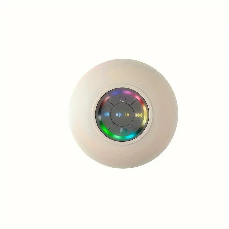 LED Bathroom Speaker - Wireless, USB Rechargeable, 2-Hour Playtime, RGB Lighting, Suction Cup Mount, HD Sound Quality, 5.0 Surround Sound, Bathroom Speaker, Party Audio, Modern Audio, Highquality Sound