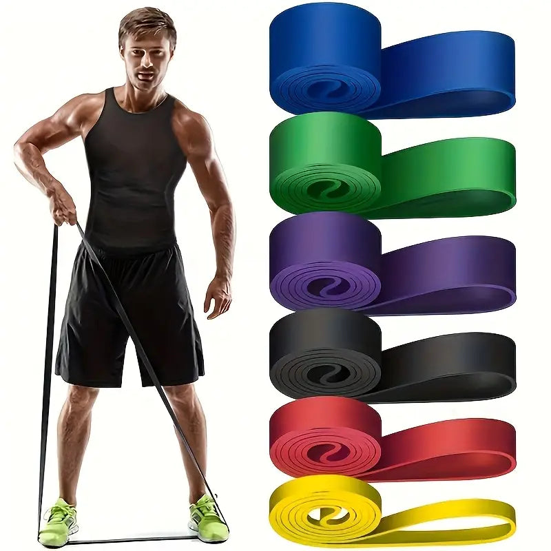 2.27-104.33 KG Heavy-Duty Stackable Resistance Training System - TPE Material with Multi-Color Options (Green, Blue, Black, Red, Golden, Purple, White, Yellow, Navy, Gray) - 2.27-104.33 KG Weight Capacity, 70-160cm Length for