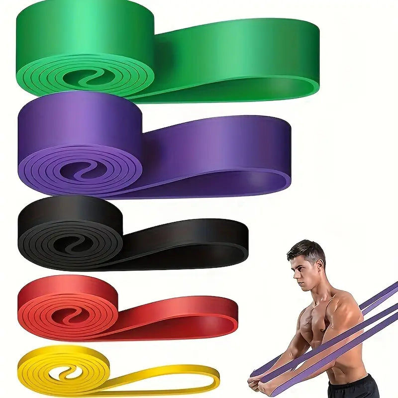 2.27-104.33 KG Heavy-Duty Stackable Resistance Training System - TPE Material with Multi-Color Options (Green, Blue, Black, Red, Golden, Purple, White, Yellow, Navy, Gray) - 2.27-104.33 KG Weight Capacity, 70-160cm Length for