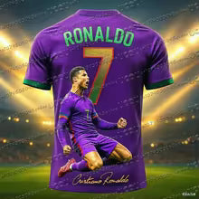 Football Jersey 3d Printed NO.7 Ronaldo Boys Girls Training Women's Sports Breathable Short Sleeve Men's T-shirt