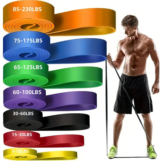 2.27-104.33 KG Heavy-Duty Stackable Resistance Training System - TPE Material with Multi-Color Options (Green, Blue, Black, Red, Golden, Purple, White, Yellow, Navy, Gray) - 2.27-104.33 KG Weight Capacity, 70-160cm Length for