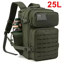 25L/45L Tactical Backpack for Men and Women Outdoor Survival Bug Out Bag Small School Rucksack Hking with Bottle Holder